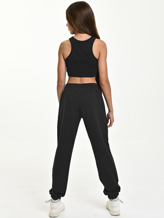 10466 Брюки спорт д/д (черный весь размерный ряд)