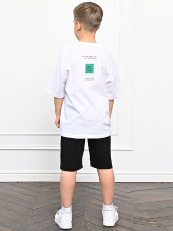 3003 Футболка д/м оверсайз (белый весь размерный ряд)