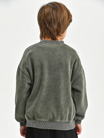 5064-Ch Толстовка утепленная д/м (хаки весь размерный ряд)