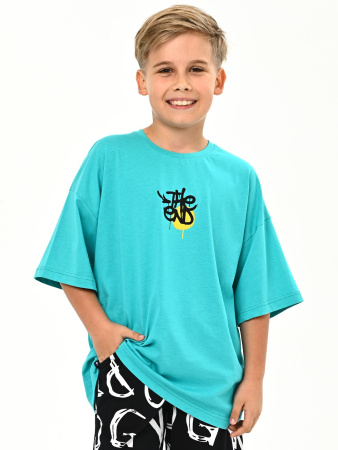 3063 Футболка д/м (изумруд весь размерный ряд)