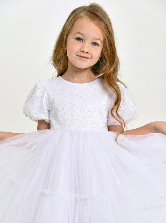 3259-Ch Платье д/д (белый весь размерный ряд)