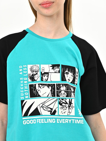 10527 Футболка д/д (изумруд весь размерный ряд)