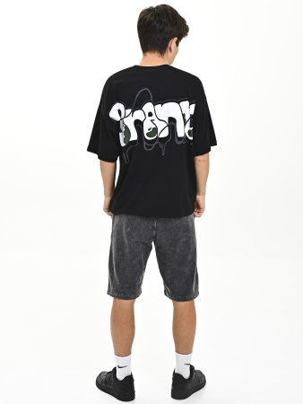 4583 Футболка д/м (черный весь размерный ряд)