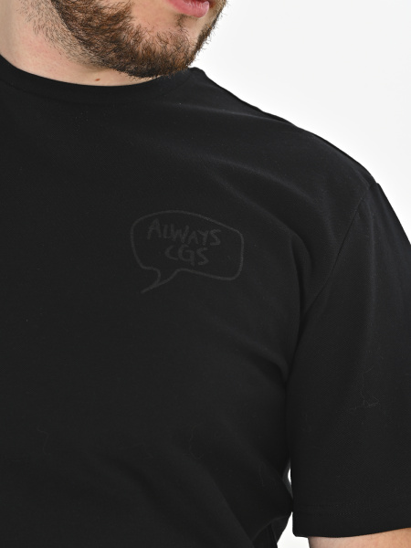 C-0016 Футболка мужская (черный весь размерный ряд)