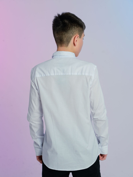 2128 Рубашка д/м (белый размер 152)