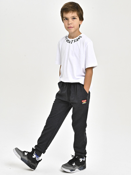 4323-B Брюки спорт д/м (антрацит весь размерный ряд)