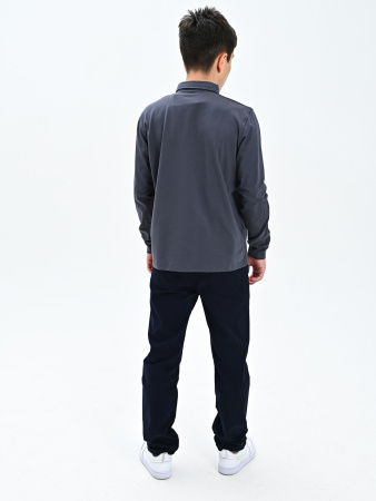 2328 Поло дл.р. д/м (темно-серый весь размерный ряд)