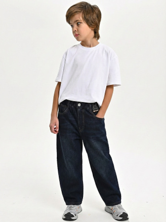 3355-Ch Джинсы утепленные д/м (синий весь размерный ряд)