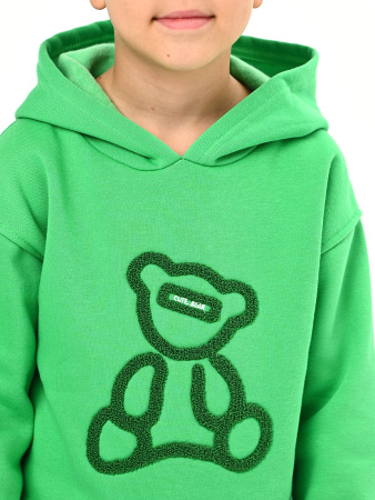 224406 Толстовка утепл. д/м (зеленый весь размерный ряд)
