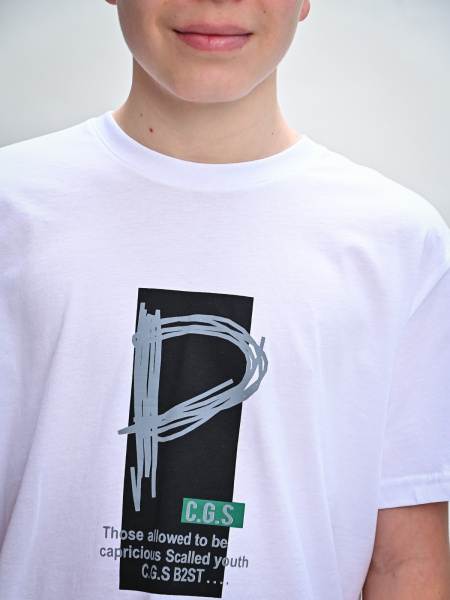 2035 Футболка д/м (белый весь размерный ряд)