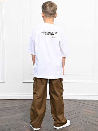 3001 Футболка д/м оверсайз (белый весь размерный ряд)