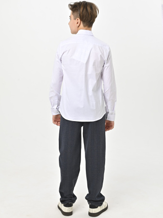 4982 Рубашка дл.р. д/м (белый весь размерный ряд)