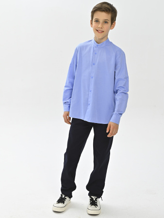 4023 Рубашка дл.р. д/м (батал) (ярко-голубой весь размерный ряд)