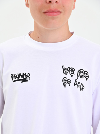 2220 Фуфайка д/м (белый размер 128)