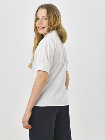 B-682 Блузка д/д (белый весь размерный ряд)