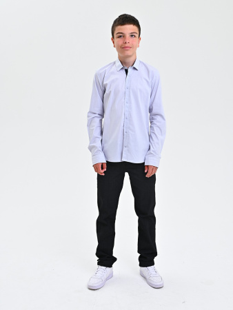 1300 Рубашка дл.р. д/м (светло-серый весь размерный ряд)