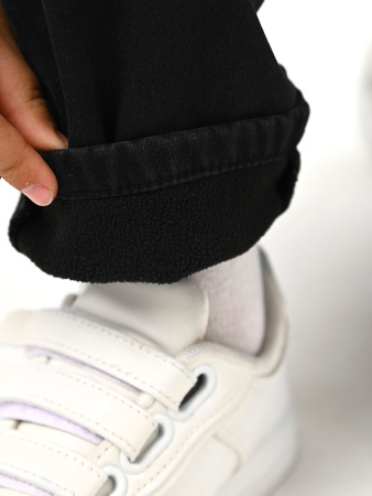 2-1144 Джинсы утепл. д/м (черный весь размерный ряд)