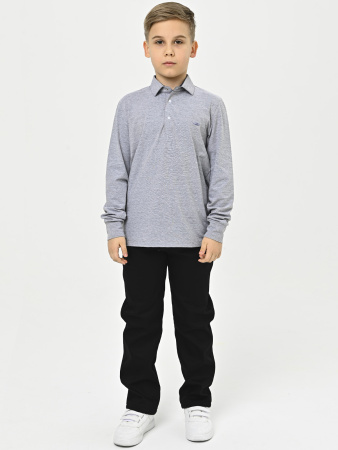 4264 Поло дл.р. д/м (серый весь размерный ряд)