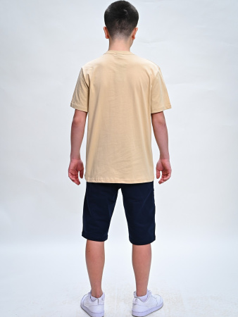 2046 Футболка д/м (бежевый весь размерный ряд)