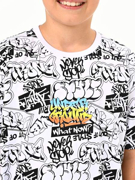 3059 Футболка д/м (белый 128)