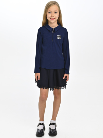 2415KG Блузка дл.р.  (темно-синий весь размерный ряд)