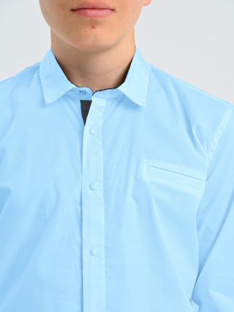 2351 Рубашка дл.р. д/м (светло-голубой весь размерный ряд)