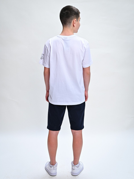 2035 Футболка д/м (белый весь размерный ряд)