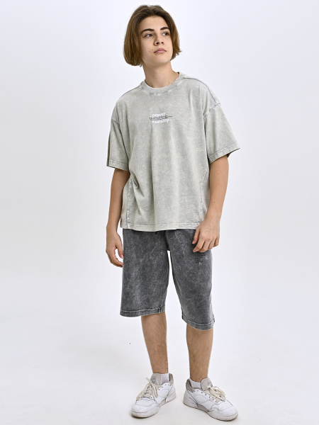 5325 Футболка д/м (серый весь размерный ряд)