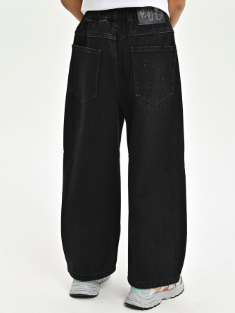 B2531-Ch Джинсы утепленные д/м (черный весь размерный ряд)