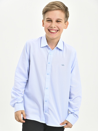 4601 Рубашка (батал) дл.р. д/м (голубой весь размерный ряд)