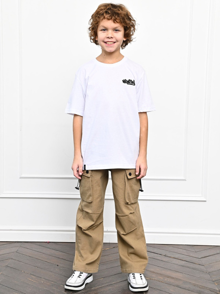 3018 Футболка д/м (белый весь размерный ряд)