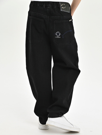 252120-Ch Джинсы утепленные д/м (черный весь размерный ряд)