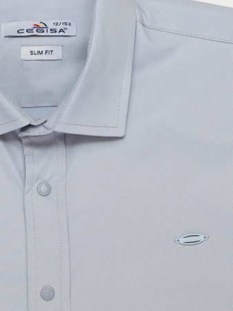 4279 Рубашка дл.р. д/м (серый весь размерный ряд)