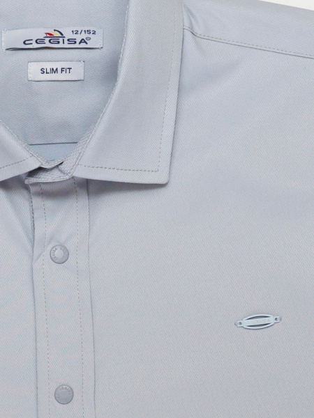 4279 Рубашка дл.р. д/м (серый весь размерный ряд)