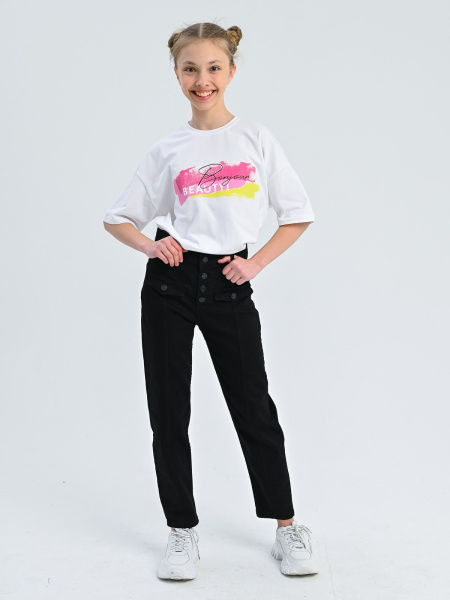 30445 Джинсы д/д (черный весь размерный ряд)