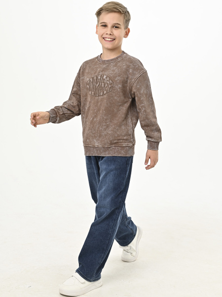 5003-F Толстовка д/м (коричневый 128)