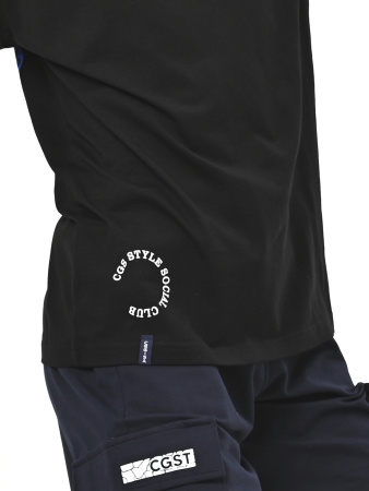 3058 Футболка д/м (черный весь размерный ряд)