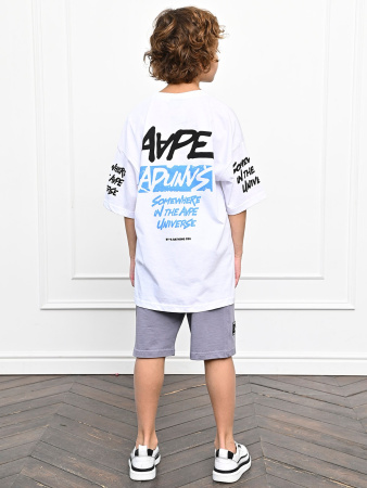 3032 Футболка д/м (белый весь размерный ряд)