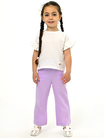 2388KG Костюм д/д (белый,сиреневый размер 30(116))