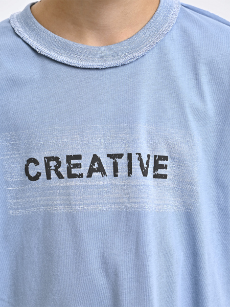 5407 Футболка д/м (джинсовый весь размерный ряд)