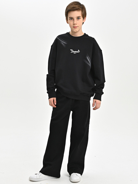 5049 Толстовка д/м (черный весь размерный ряд)