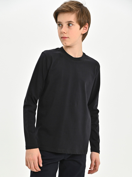 4433 Лонгслив (черный весь размерный ряд)