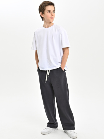 M862-1-Ch Брюки спорт утепл. д/м (темно-серый весь размерный ряд)