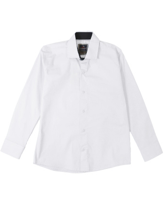 4075 Рубашка дл.р. д/м (белый весь размерный ряд)