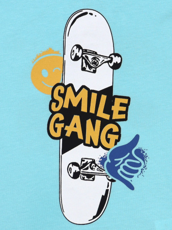 4490 Футболка д/м (бирюзовый весь размерный ряд)