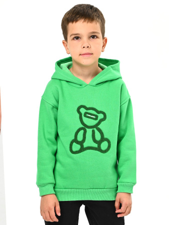 224406 Толстовка утепл. д/м (зеленый весь размерный ряд)