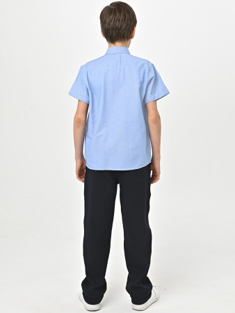 4914 Рубашка (батал) к.р. д/м (светло-голубой весь размерный ряд)