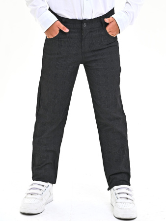 2764 Брюки д/м (клетка) (серый весь размерный ряд)