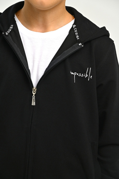 2723 Костюм спорт д/м (черный весь размерный ряд)