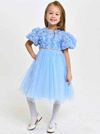 2585KG Платье д/д (голубой весь размерный ряд)